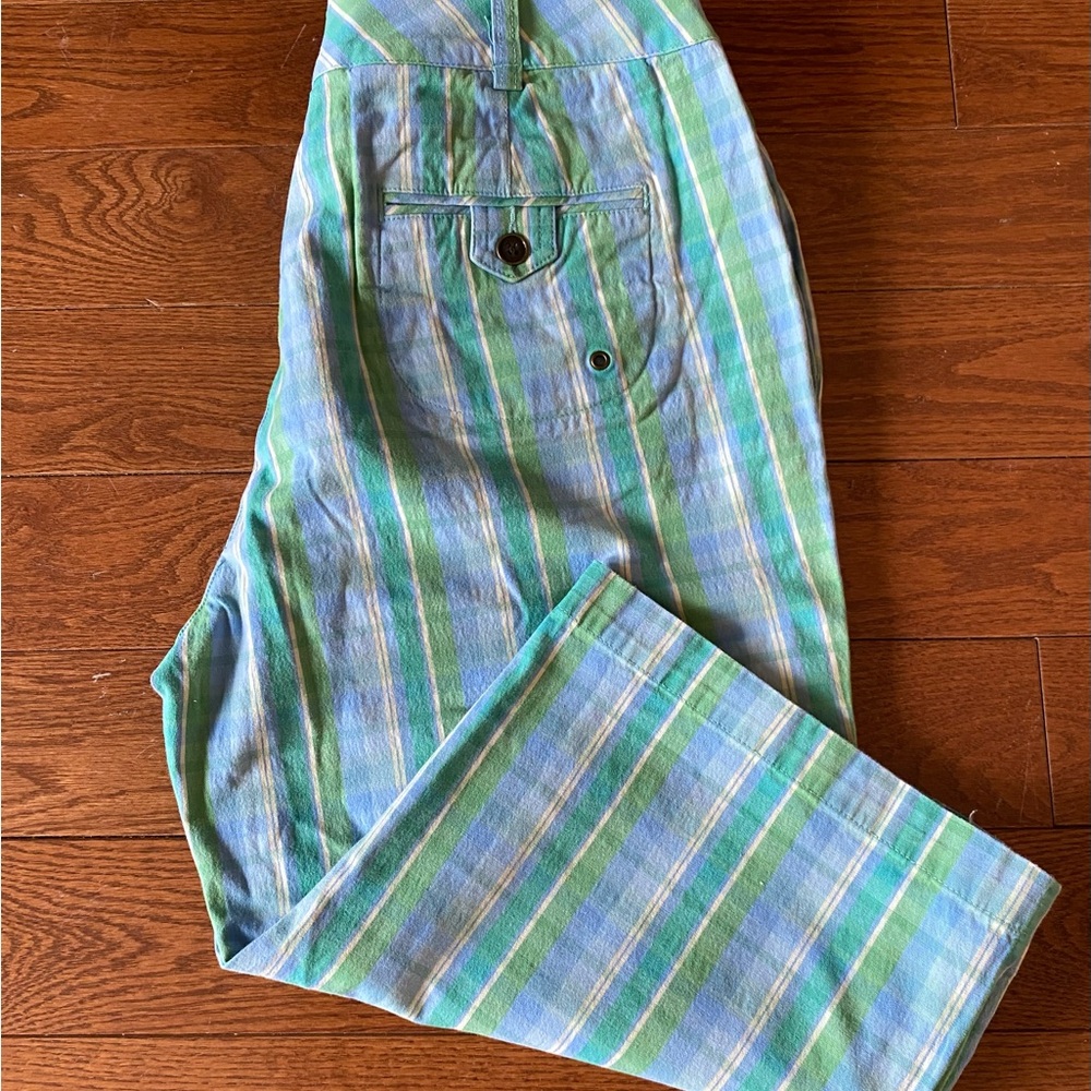 Striped Green and Blue Women’s shorts